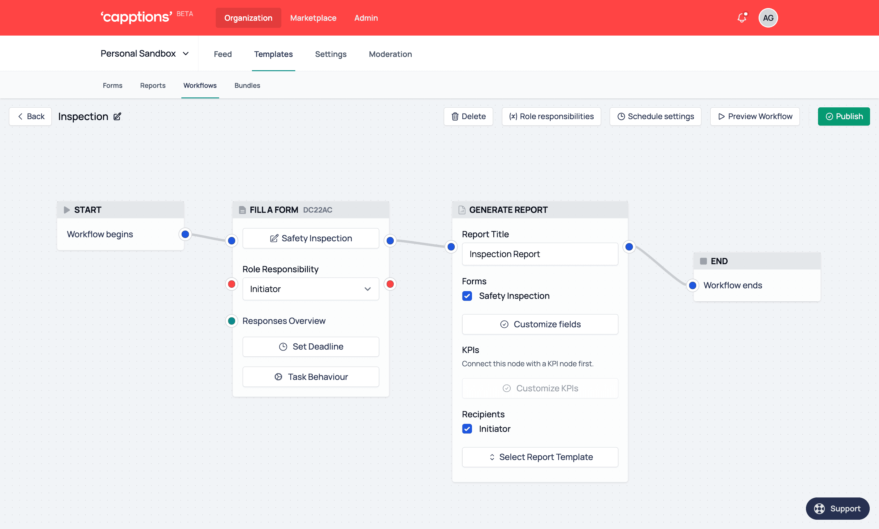 Capptions Direct Workflows